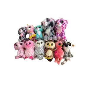 LOT OF 11 - Ty Beanie Boos - 2 w/ Hard Tag‎ - All Different Animals - No Repeats